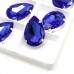 tear drop 8*8mm aapphire crystal fancy stone with claw